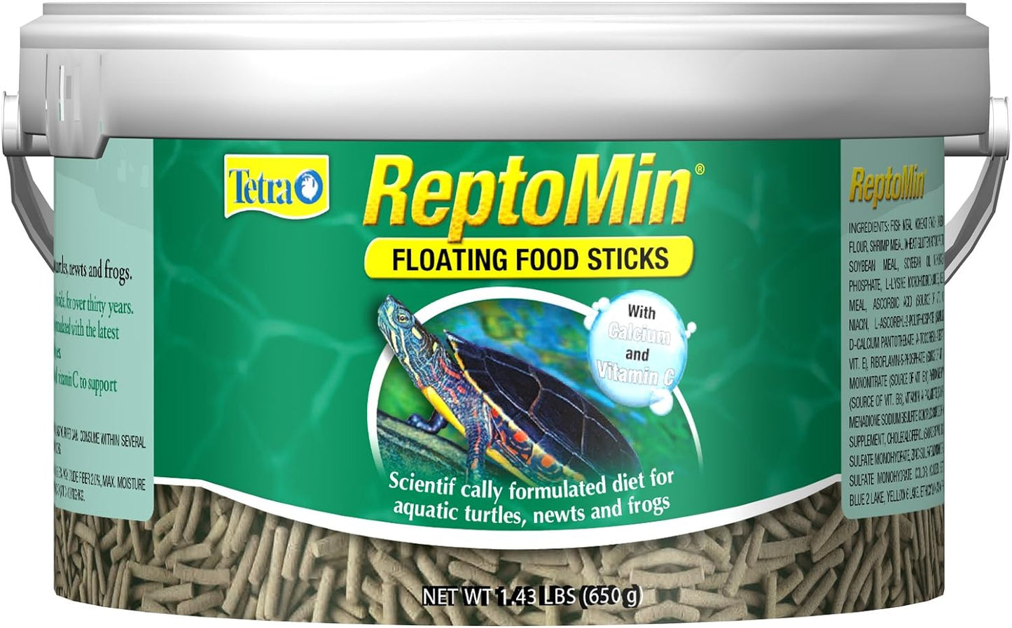 Tetra ReptoMin Floating Food Sticks, Food for Aquatic Turtles, Newts and Frogs, 1.43 lbs