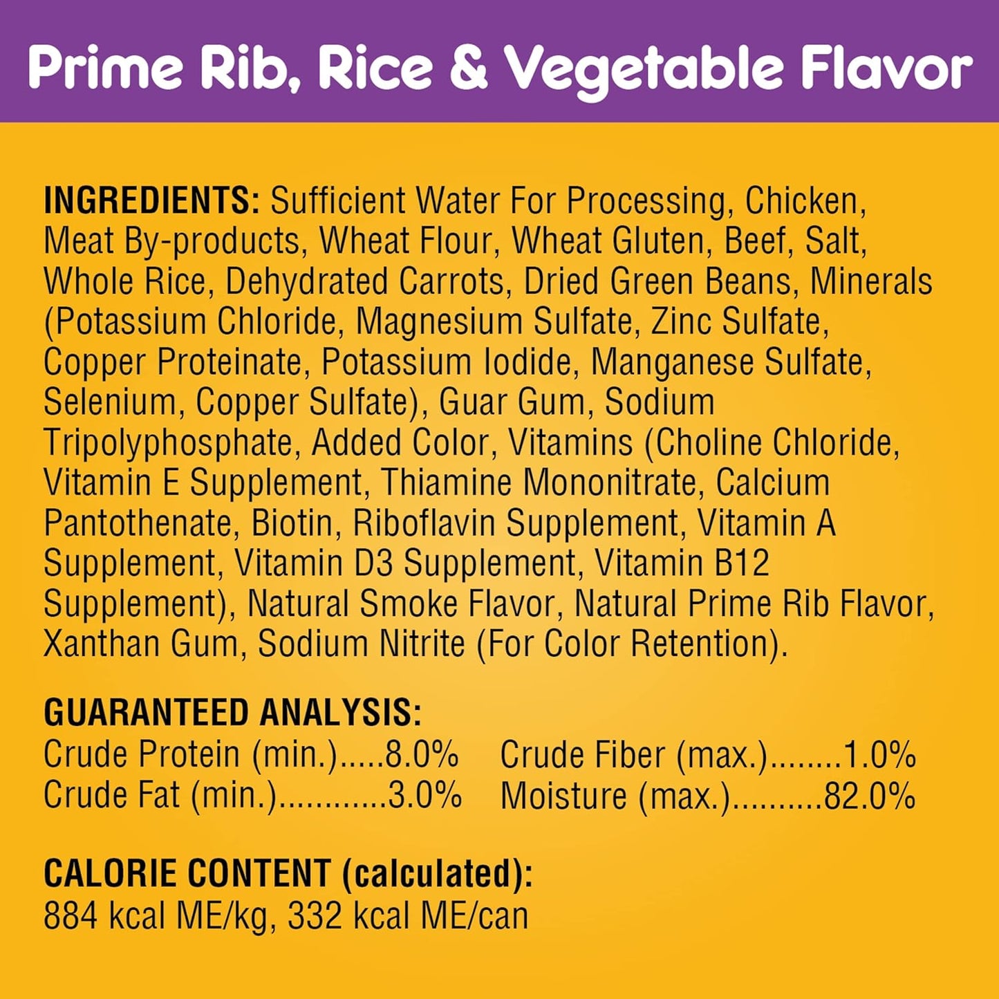 PEDIGREE CHOICE CUTS IN GRAVY Adult Canned Soft Wet Dog Food Variety Pack, Prime Rib, Rice & Vegetable Flavor and Roasted Chicken, 13.2 oz. Cans (Pack of 12)