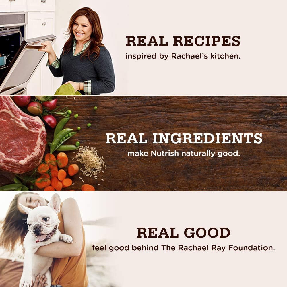 Rachael Ray Nutrish Premium Natural Dry Dog Food, Real Beef, Pea, & Brown Rice Recipe, 40 Pounds (Packaging May Vary)