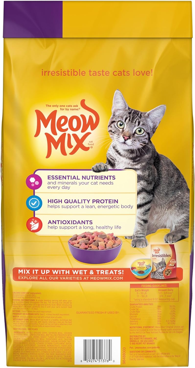 Meow Mix Original Choice Dry Cat Food, 18 Ounce (Pack of 6) Visit the Meow Mix Store